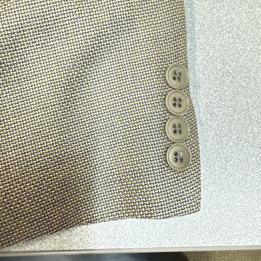 Murano Tan/Patterned Men's Blazer 38 R - Picture 9 of 15